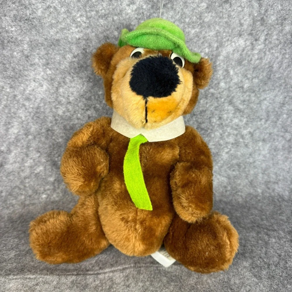 Vintage 1980 Yogi Bear Plush Mighty Star Hanna Barbera Soft Stuffed Toy 10